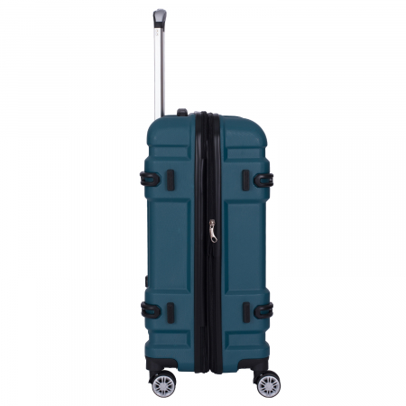 Trolere - Set 4 valize troler ABS, 4 roți, 4 dimensiuni, verde, TRC211