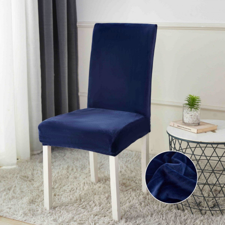 Huse protecție scaun - Set 6 huse protecție scaun din catifea, elastice, HPS19