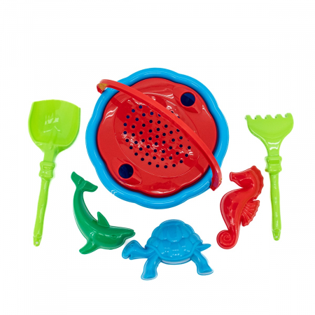 Gonflabile și plajă - Set jucării din plastic 34 x 22 cm