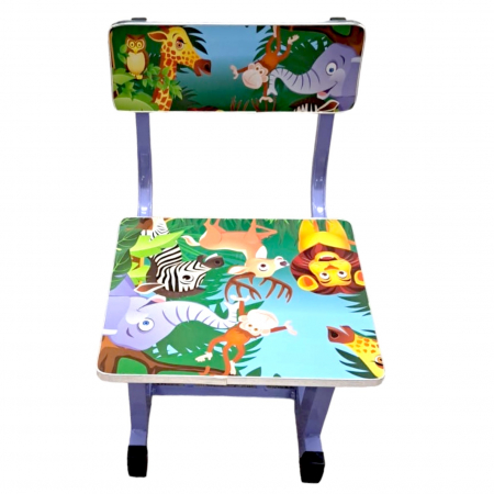Mobilier - Set birou cu scăunel, metalic + MDF, 69x45 cm, reglabil pe înălțime, MC05