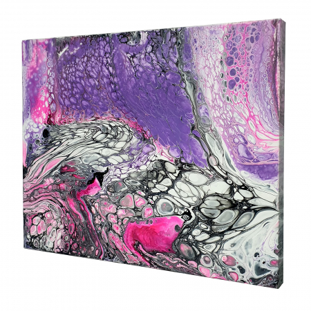 Tablouri unicat - Tablou pictat manual, acrilic pe pânză, 41 x 33 cm