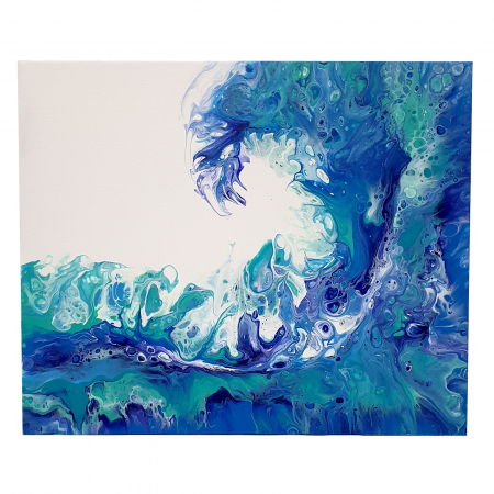 Tablouri unicat - Tablou pictat manual, acrilic pe pânză, 46 x 38 cm