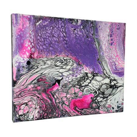 Tablouri unicat - Tablou pictat manual, acrilic pe pânză, 41 x 33 cm