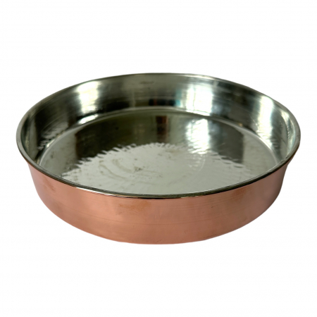 Produse din cupru - Tavă de copt din cupru diametru de 24 cm CTR56
