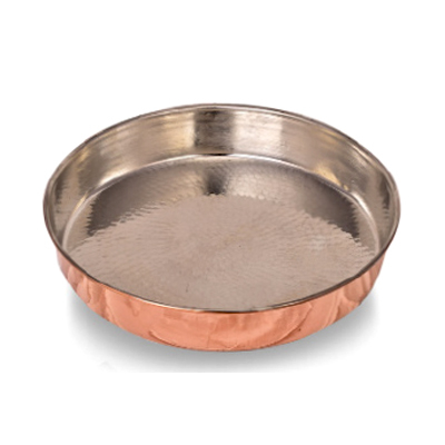 Produse din cupru - Tavă de copt din cupru diametru de 24 cm CTR56