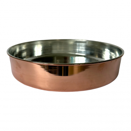Produse din cupru - Tavă de copt din cupru diametru de 24 cm CTR56