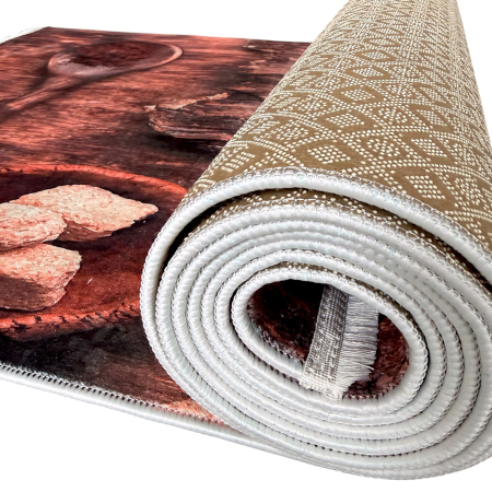 Traversă bucătărie antiderapantă, 80x300 cm, model Coffee Time Rustic, TRB1252 [5]