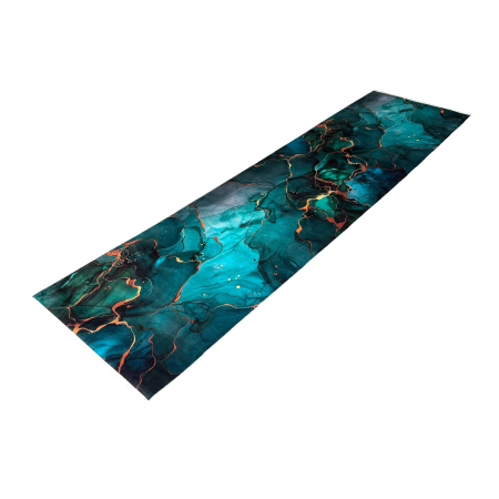 Traversă hol antiderapantă, 80x300 cm, Model Abstract Turcoaz, TRV2092 [7]