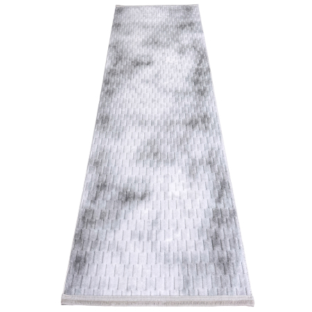 Traversă hol antiderapantă, 80x300 cm, Welsoft, model abstract gri, TRV4232 [5]