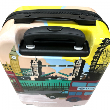 Lifestyle - Troler cabină avion, 50x32x20 cm, 4 roți, ABS, Londra, TRC123