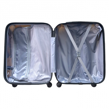 Troler cabină avion, 50x32x20 cm, 4 roți, ABS, harta, TRC121 [7]