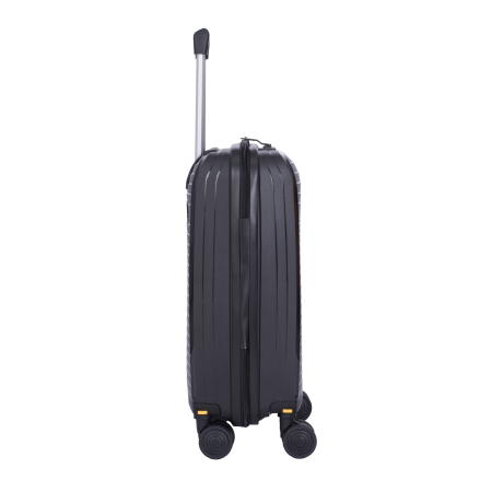 Troler cabină avion, 50x34x18 cm, 4 roți detașabile, PP flexibilă anti-casabilă, negru [3]