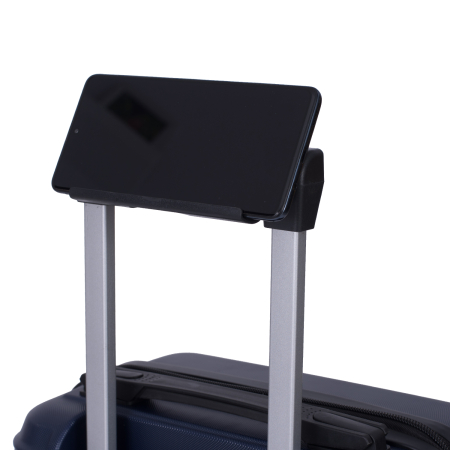 Troler cabină avion, zboruri low-cost, 40x30x20 cm, 4 roți detașabile, ABS, bleumarin [6]