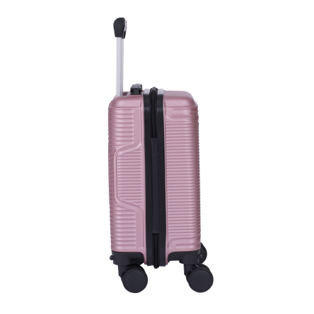 Troler cabină avion, zboruri low-cost, 40x30x20 cm, 4 roți detașabile, ABS, lila [3]