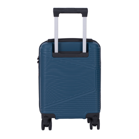 Troler cabină avion, zboruri low-cost, 40x30x20 cm, 4 roți detașabile, ABS, albastru [2]