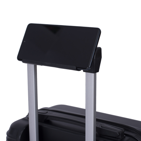 Troler cabină avion, zboruri low-cost, 40x30x20 cm, 4 roți detașabile, ABS, negru [6]