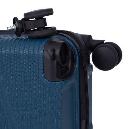 Troler cabină avion, zboruri low-cost, 40x30x20 cm, 4 roți detașabile, ABS, albastru [8]