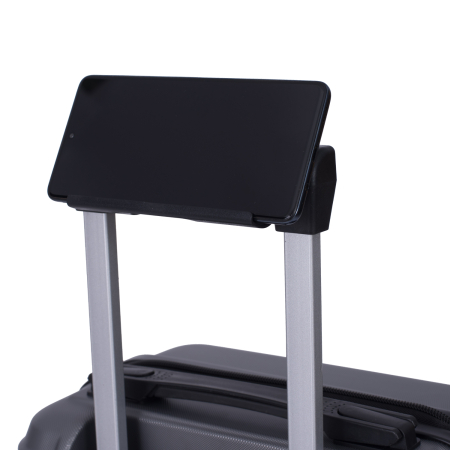 Troler cabină avion, zboruri low-cost, 40x30x20 cm, 4 roți detașabile, ABS, gri [6]