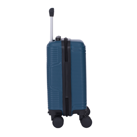 Troler cabină avion, zboruri low-cost, 40x30x20 cm, 4 roți detașabile, ABS, albastru [3]