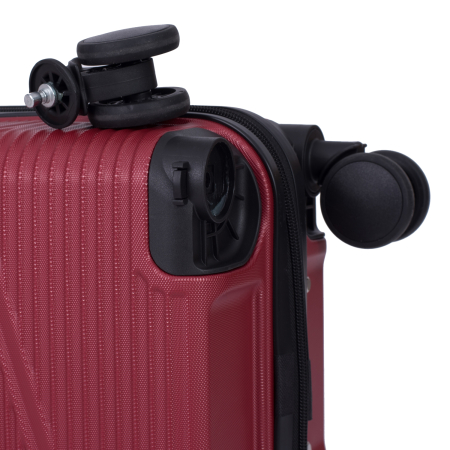 Troler cabină avion, zboruri low-cost, 40x30x20 cm, 4 roți detașabile, ABS, grena [8]