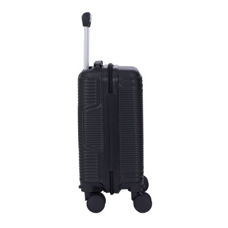 Troler cabină avion, zboruri low-cost, 40x30x20 cm, 4 roți detașabile, ABS, negru [3]