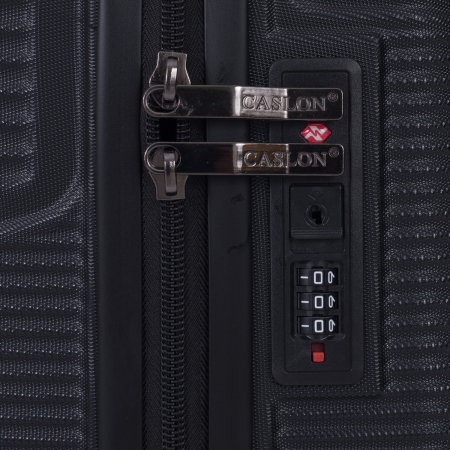 Troler cabină avion, zboruri low-cost, 40x30x20 cm, 4 roți detașabile, ABS, negru [5]