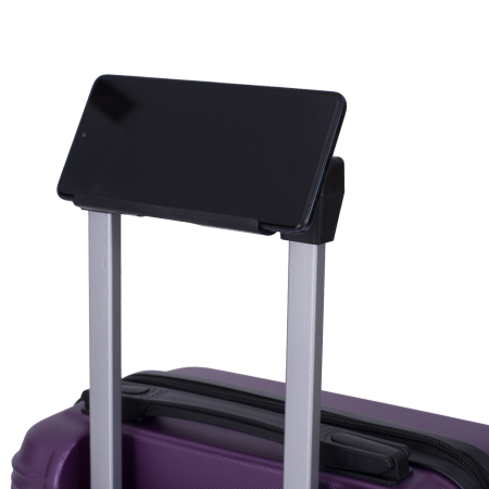 Troler cabină avion, zboruri low-cost, 40x30x20 cm, 4 roți detașabile, ABS, mov [6]