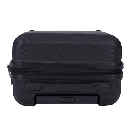 Troler cabină avion, zboruri low-cost, 40x30x20 cm, 4 roți detașabile, ABS, negru [7]