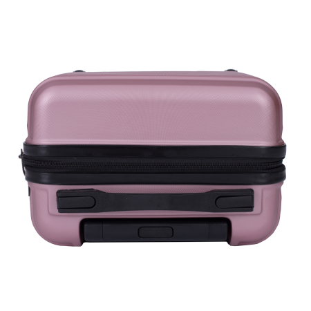 Troler cabină avion, zboruri low-cost, 40x30x20 cm, 4 roți detașabile, ABS, lila [7]