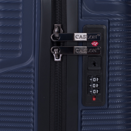 Troler cabină avion, zboruri low-cost, 40x30x20 cm, 4 roți detașabile, ABS, bleumarin [5]