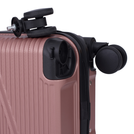 Troler cabină avion, zboruri low-cost, 40x30x20 cm, 4 roți detașabile, ABS, corai [8]