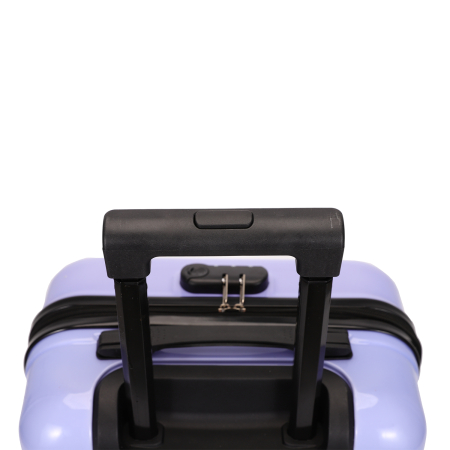 Troler copii 43x35x23 cm, 4 roți, ABS + Policarbonat, model Ursuleț 3D mov [5]