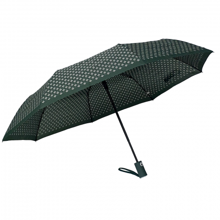 Umbrele - Umbrelă pliabilă deschidere automată, antivânt, 100 cm, în husă, verde cu alb