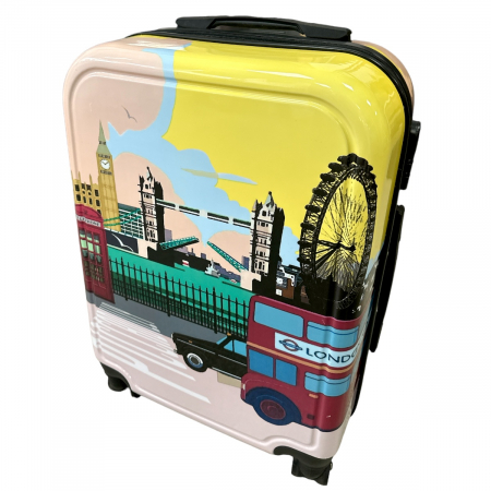Lifestyle - Valiză troler ABS, Londra, 4 roți, mic, TRC48