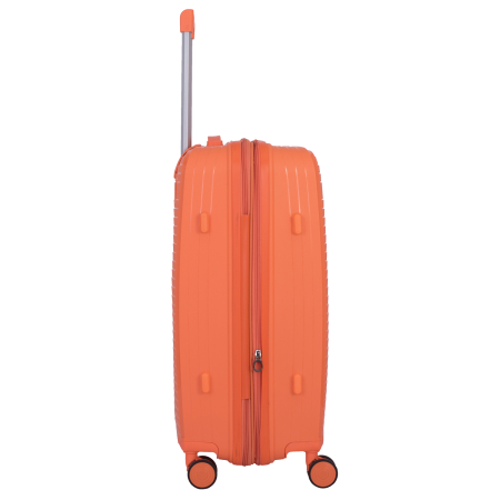 Valiză Troler Mic 55x36x20 cm, 38 litri, Polipropilenă, 4 Roți Duble, portocaliu [3]