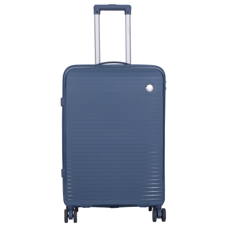 Valiză Troler Mediu 65x43x24 cm, 63 litri, Polipropilenă, 4 Roți Duble, bleumarin [1]