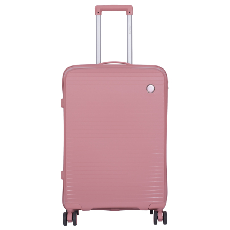 Valiză Troler Mic 55x36x20 cm, 38 litri, Polipropilenă, 4 Roți Duble, roz [1]