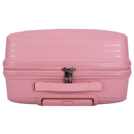 Valiză Troler Mare 75x49x29 cm, 100 litri, Polipropilenă, 4 Roți Duble, roz [6]