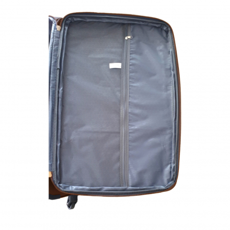Valiză troler material textil, 4 roți, maro, mic, TRC60 [8]
