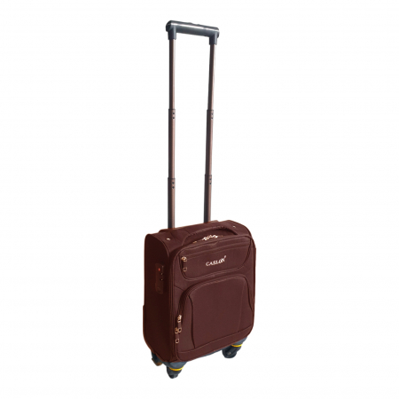 Troler cabină avion, zboruri low-cost, 40x30x20 cm, 4 roți, maro, TRC103 [1]