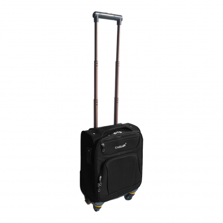 Troler cabină avion, zboruri low-cost, 40x30x20 cm, 4 roți, negru, TRC101 [1]