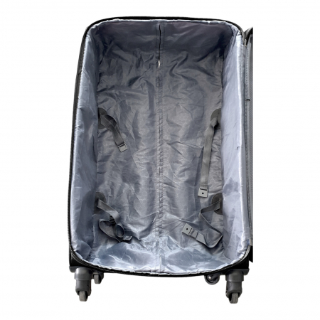 Valiză troler material textil, 4 roți, negru, mediu, TRC25 [5]