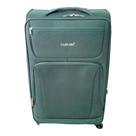 Trolere - Valiză troler material textil, 4 roți, verde, 3 mărimi disponibile, TRC86