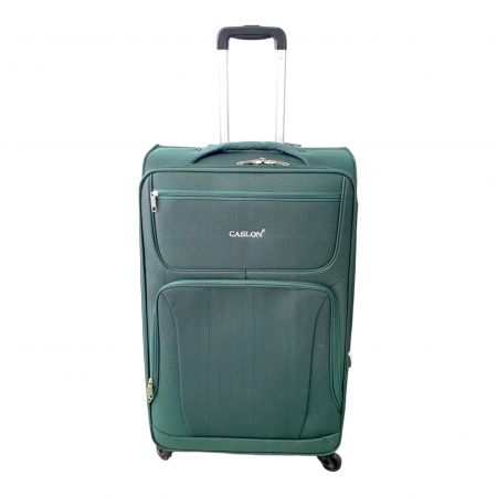 Trolere - Valiză troler material textil, 4 roți, verde, 3 mărimi disponibile, TRC86