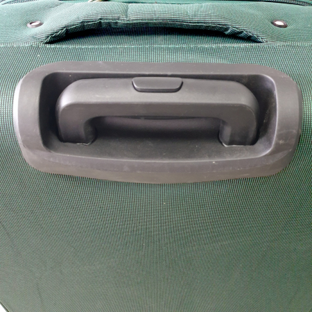 Trolere - Valiză troler material textil, 4 roți, verde, mic, TRC84