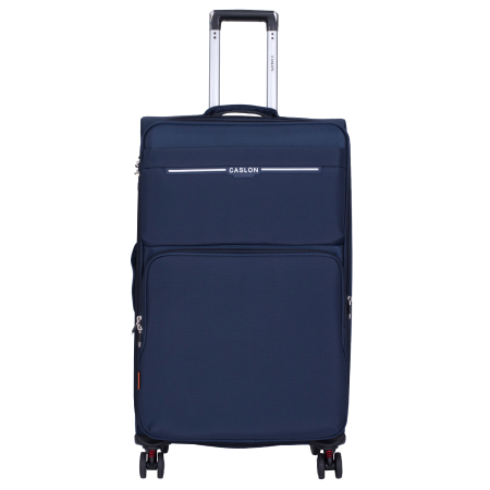 Trolere - Valiză troler textil, bleumarin, 4 roți antișoc, 3 dimensiuni (S, M, L)