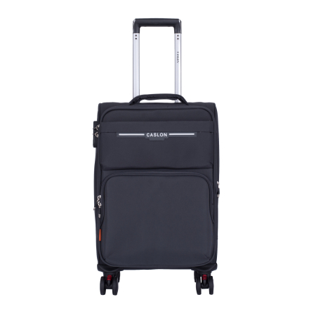 Valiză troler textil, gri, 4 roți, 50 litri, mic [1]