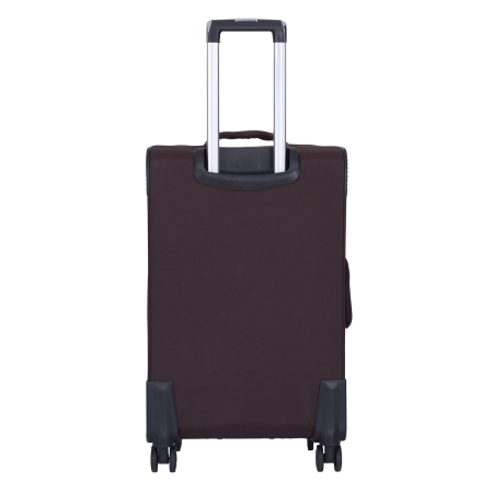 Trolere - Valiză troler textil, maro, 4 roți 360°, 3 dimensiuni disponibile (S, M, L)
