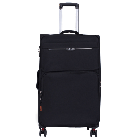 Trolere - Valiză troler textil, negru, 4 roți antișoc, 3 dimensiuni (S, M, L)