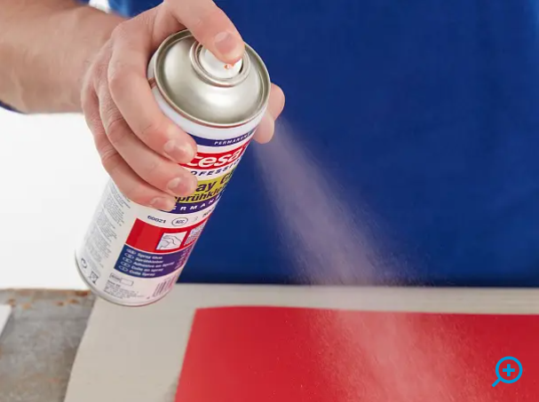 Adeziv material textil plafon auto universal, Tesa Spray Glue 60020 - 300 ml [3]